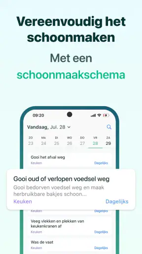 Huishouden & Opruim app screenshot 2