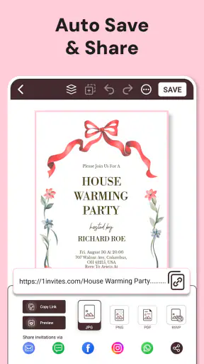 Invitation Card Maker screenshot 8