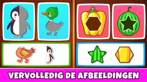 Kinderspellen: kleuren, puzzel screenshot 6