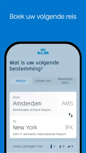 KLM - Boek een vlucht screenshot 3