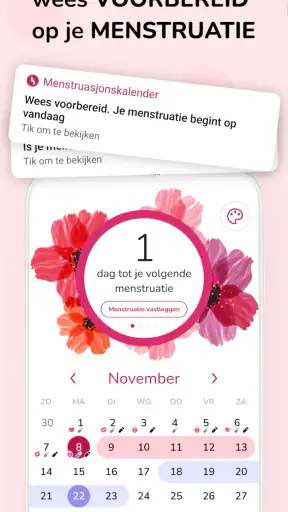 Menstruatie Kalender: Ovulatie screenshot 2