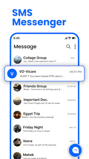 Messenger: SMS Home Launcher screenshot 8