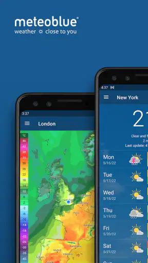 Weer & Regenradar meteoblue screenshot 1