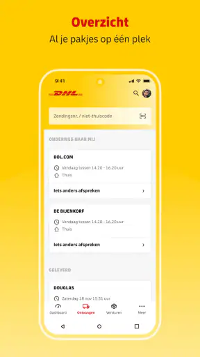 Mijn DHL screenshot 2