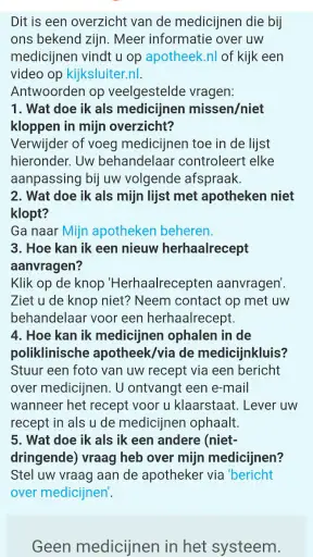 Mijn Dossier Amsterdam UMC screenshot 8