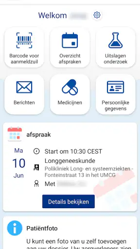 mijnUMCG screenshot 9
