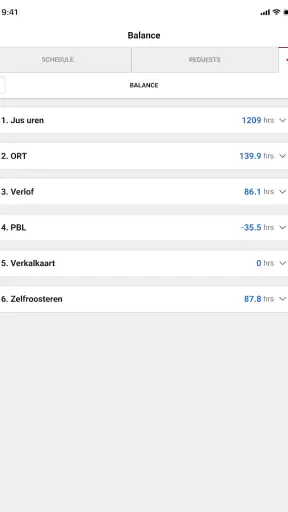 ORTEC Employee Self Service 7 screenshot 9