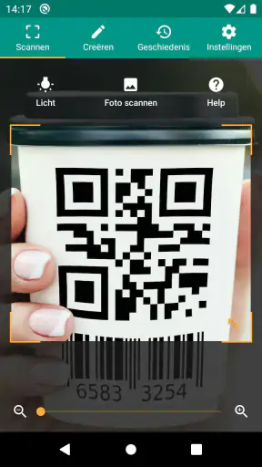 QR- en barcodescanner screenshot 1