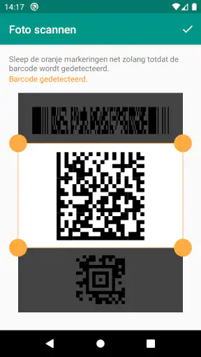 QR- en barcodescanner screenshot 4