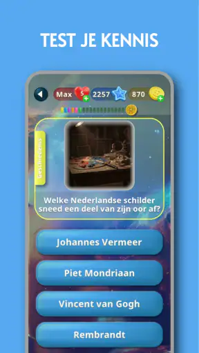 Quiz en Trivia Spel - IQ Test screenshot 1