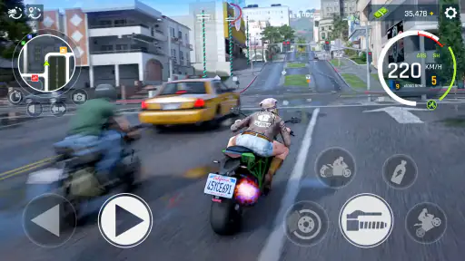 Real Moto Driving Racing World screenshot 8