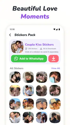 Romantic Stickers WAStickers screenshot 3