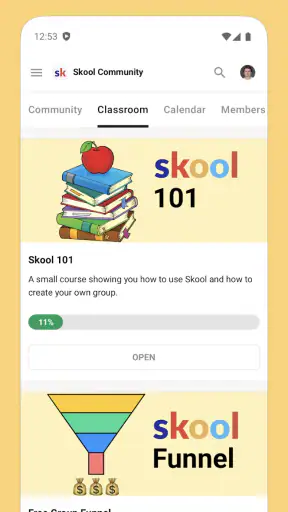 Skool screenshot 2