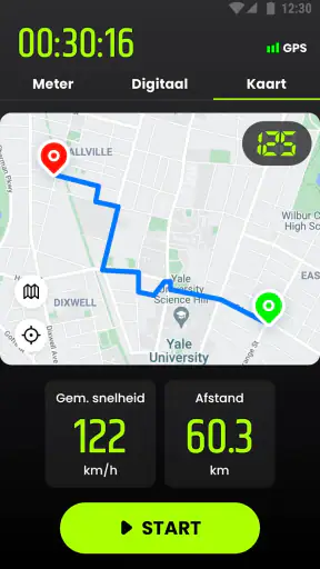Snelheidsmeter & afstandsmeter screenshot 3