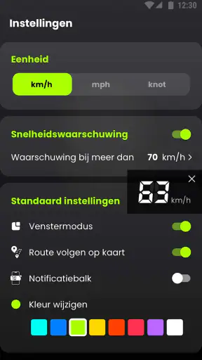 Snelheidsmeter & afstandsmeter screenshot 4