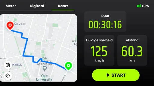 Snelheidsmeter & afstandsmeter screenshot 6