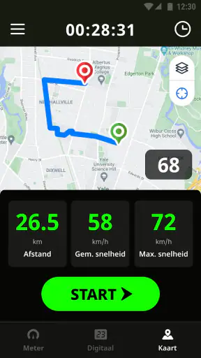 Snelheidsmeter & Speed Tracker screenshot 3