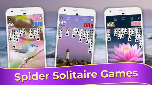 Spider Solitaire-spellen screenshot 1