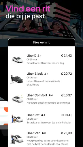 Uber - Vraag een rit aan screenshot 2