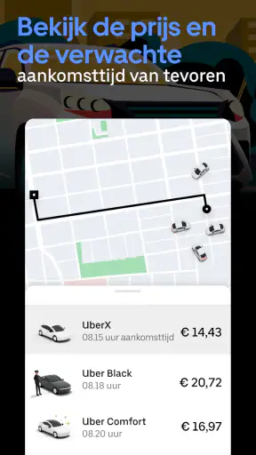 Uber - Vraag een rit aan screenshot 3