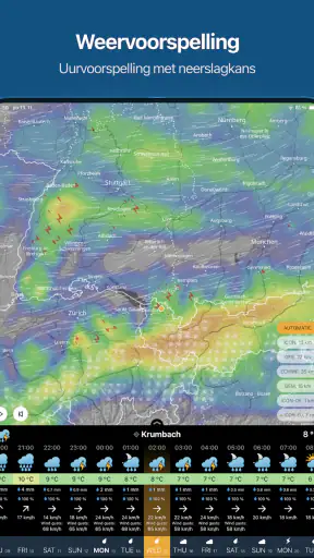 Ventusky: Weer & Buienradar screenshot 9