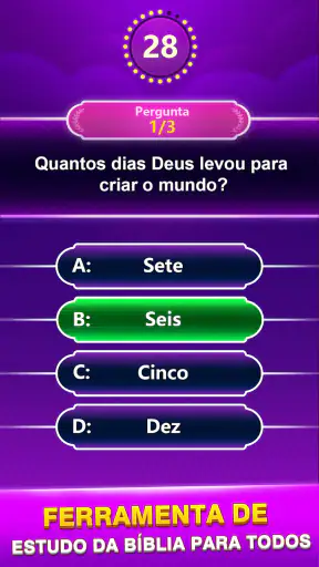 Bible Trivia -Jogos de palavra screenshot 1