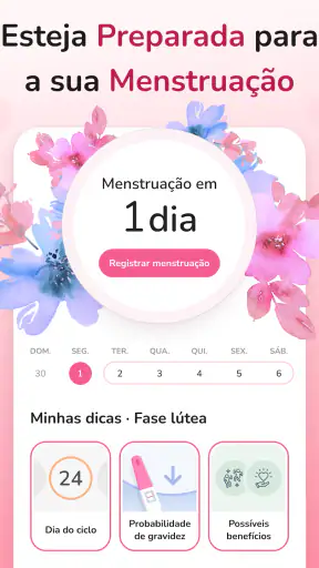 Calendário Menstrual - Período screenshot 10