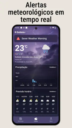 Clima e notícias locais, Radar screenshot 4