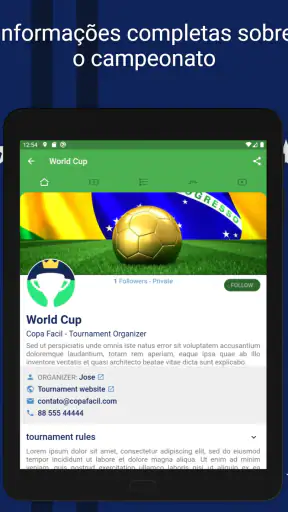 Copa Fácil: Criar Campeonato screenshot 8