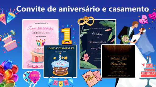 Criar convites personalizados screenshot 2