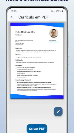 Criar Currículo em PDF screenshot 8