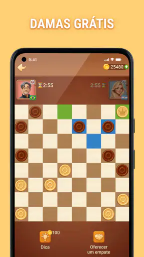 Damas - jogue online e offline screenshot 4