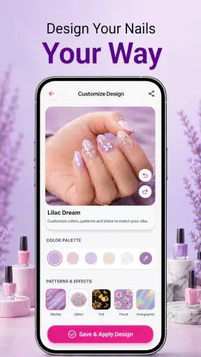 Designs e ideias de nail art screenshot 6