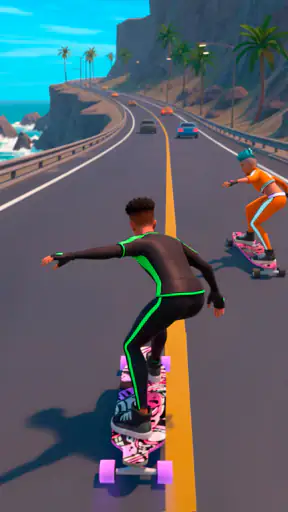 Downhill Race ― Jogos de skate screenshot 10