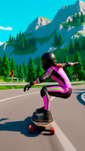 Downhill Race ― Jogos de skate screenshot 12