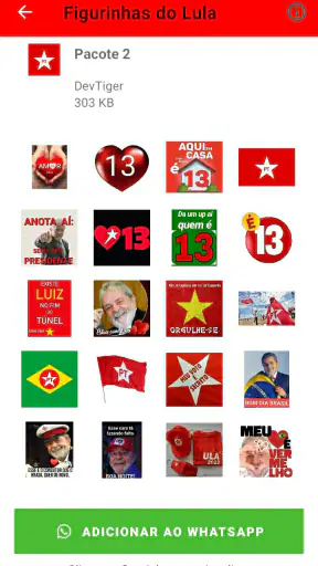Figurinhas do Lula - PT screenshot 12