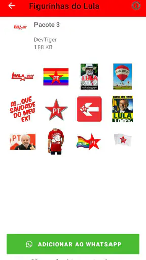 Figurinhas do Lula - PT screenshot 9