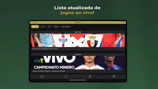Futebol ao vivo screenshot 10