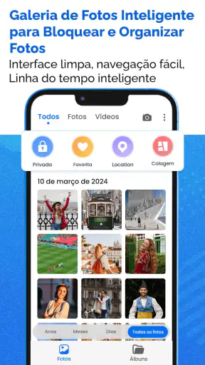 Galeria de fotos e álbuns screenshot 9
