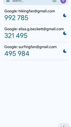 Google Authenticator screenshot 5