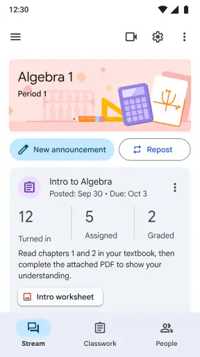 Google Sala de Aula screenshot 2