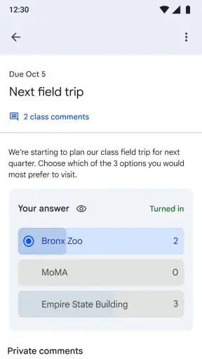 Google Sala de Aula screenshot 6