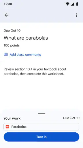Google Sala de Aula screenshot 7