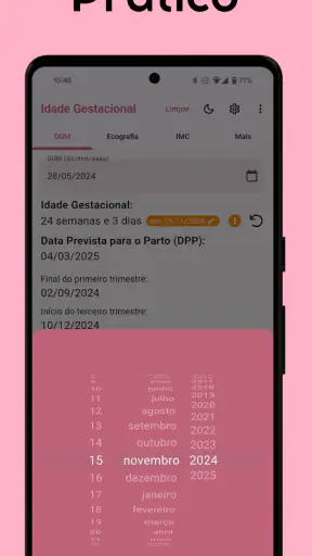 Idade Gestacional (do bebê) screenshot 4