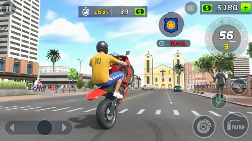 Jogo Moto Wheelie Grau 3D screenshot 1