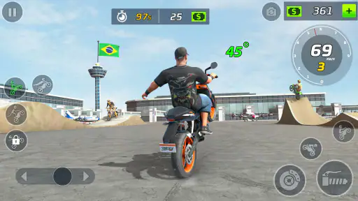 Jogo Moto Wheelie Grau 3D screenshot 3