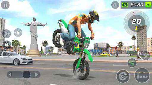 Jogo Moto Wheelie Grau 3D screenshot 9