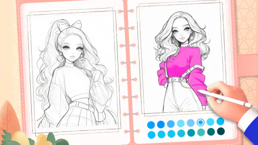 Jogos de pintar:boneca meninas screenshot 8