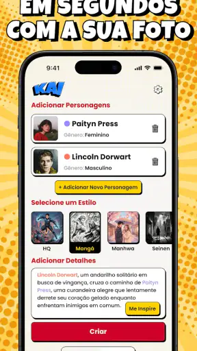 KAI: Criador de Quadrinhos AI screenshot 2