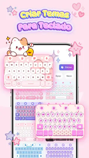 Keyboard Themes: Emoji Fonts screenshot 1
